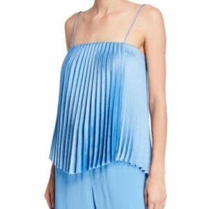 Vince Sky Blue Pleated Camisole
